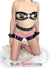 2791A     Dark Captive Black Luxe PVC Thigh to Wrist Cuffs Waist and Thigh Cuffs   , Sub-Shop.com Bondage and Fetish Superstore