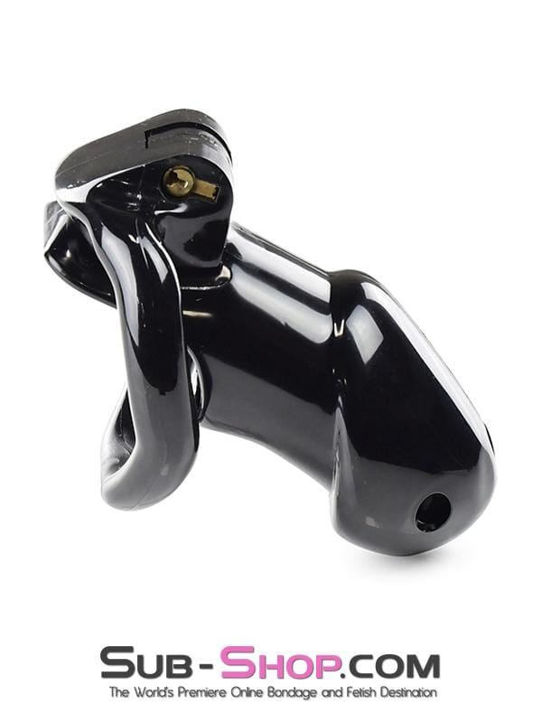 0327AE      Black Knight High Security Keyed Tumbler Locking Male Chastity with 4 Base Cock Ring Sizes - MEGA Deal MEGA Deal   , Sub-Shop.com Bondage and Fetish Superstore