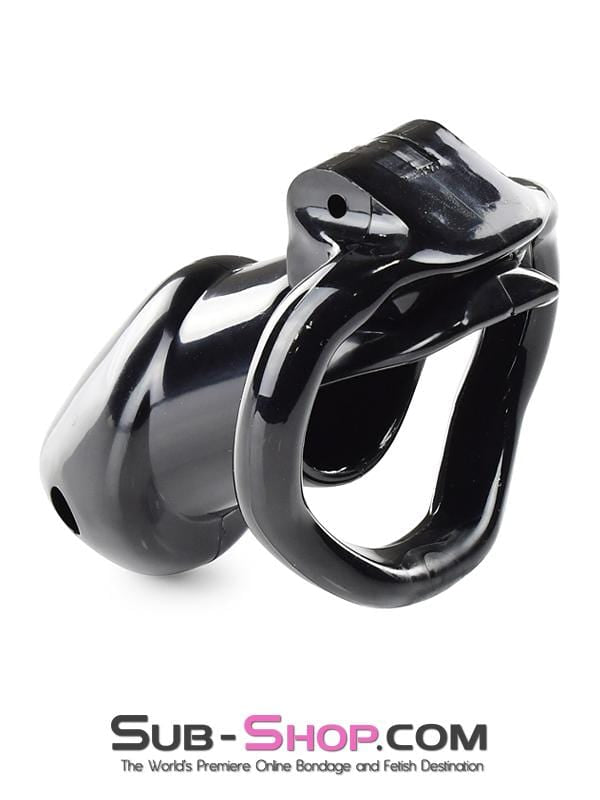 0327AE      Black Knight High Security Keyed Tumbler Locking Male Chastity with 4 Base Cock Ring Sizes - MEGA Deal MEGA Deal   , Sub-Shop.com Bondage and Fetish Superstore