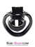 0327AE      Black Knight High Security Keyed Tumbler Locking Male Chastity with 4 Base Cock Ring Sizes - MEGA Deal MEGA Deal   , Sub-Shop.com Bondage and Fetish Superstore