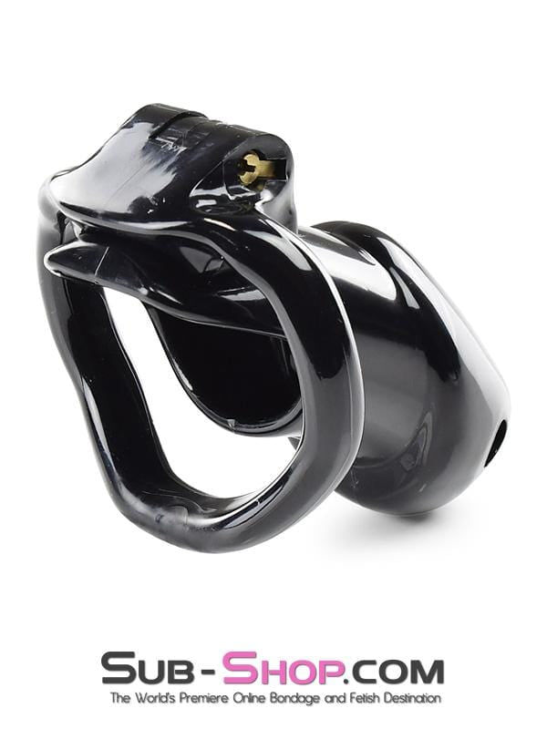 0327AE      Black Knight High Security Keyed Tumbler Locking Male Chastity with 4 Base Cock Ring Sizes - MEGA Deal MEGA Deal   , Sub-Shop.com Bondage and Fetish Superstore