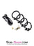 0327AE      Black Knight High Security Keyed Tumbler Locking Male Chastity with 4 Base Cock Ring Sizes - MEGA Deal MEGA Deal   , Sub-Shop.com Bondage and Fetish Superstore