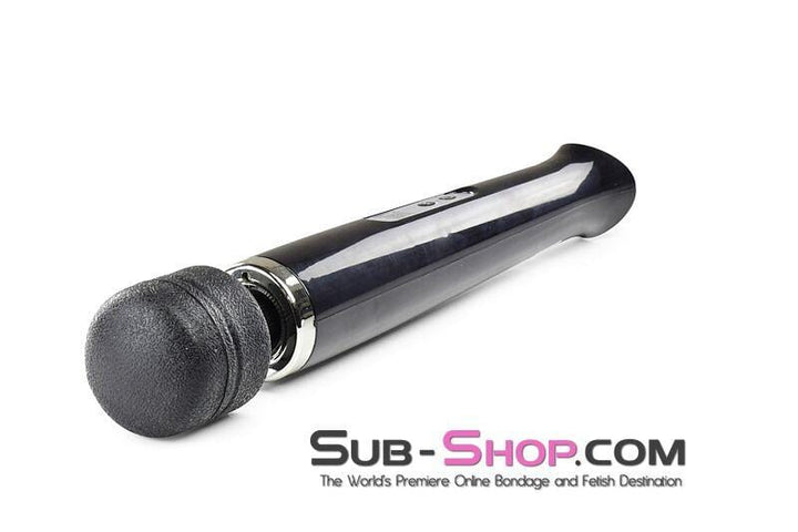 3311M      Rechargeable 10 Speed Black Wand Massager-Black Massager   , Sub-Shop.com Bondage and Fetish Superstore
