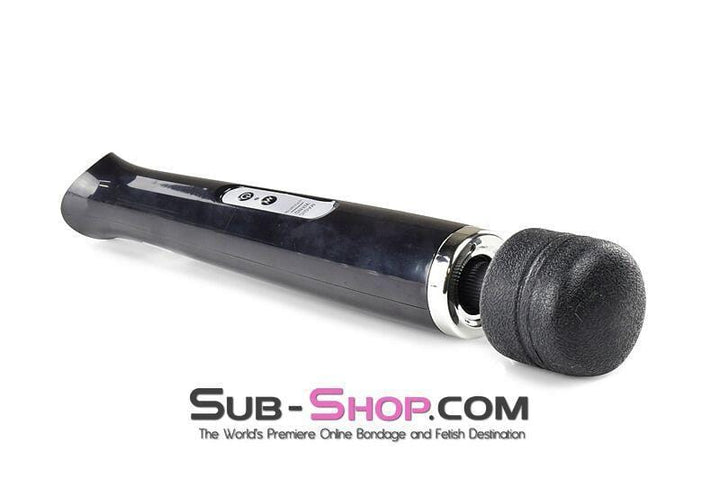 3311M      Rechargeable 10 Speed Black Wand Massager-Black Massager   , Sub-Shop.com Bondage and Fetish Superstore