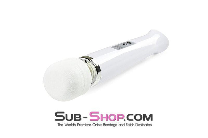 3312M      Rechargeable 10 Speed White Wand Massager Massager   , Sub-Shop.com Bondage and Fetish Superstore