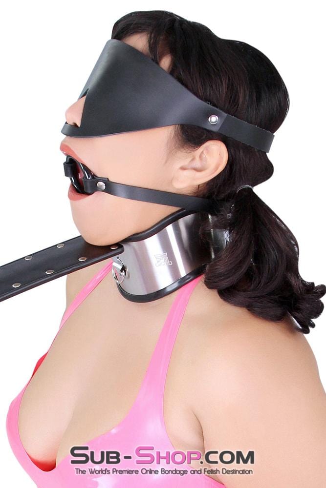 3407A      Cover Up Leather Blindfold Blindfold   , Sub-Shop.com Bondage and Fetish Superstore