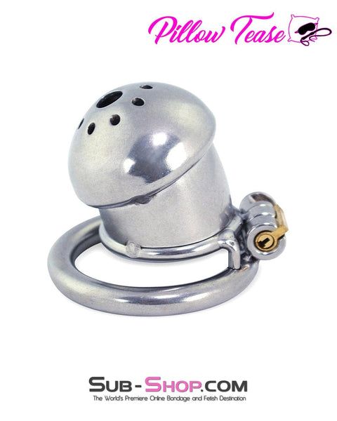 3412AR      Tiny Cock Cap Locking Steel Chastity Cock Cage Chastity   , Sub-Shop.com Bondage and Fetish Superstore