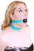6848A      Diamond Blue Jeweled PET Rhinestone Leather Collar - LAST CHANCE - Final Closeout! MEGA Deal   , Sub-Shop.com Bondage and Fetish Superstore