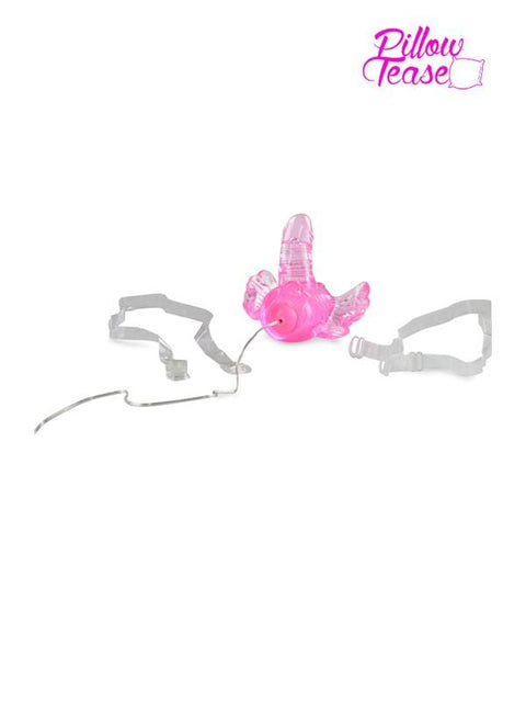 3454M      Happy Little Butterfly Strap-In Vibrating Mini-Dildo with Fluttering Wings - LAST CHANCE - Final Closeout! MEGA Deal   , Sub-Shop.com Bondage and Fetish Superstore