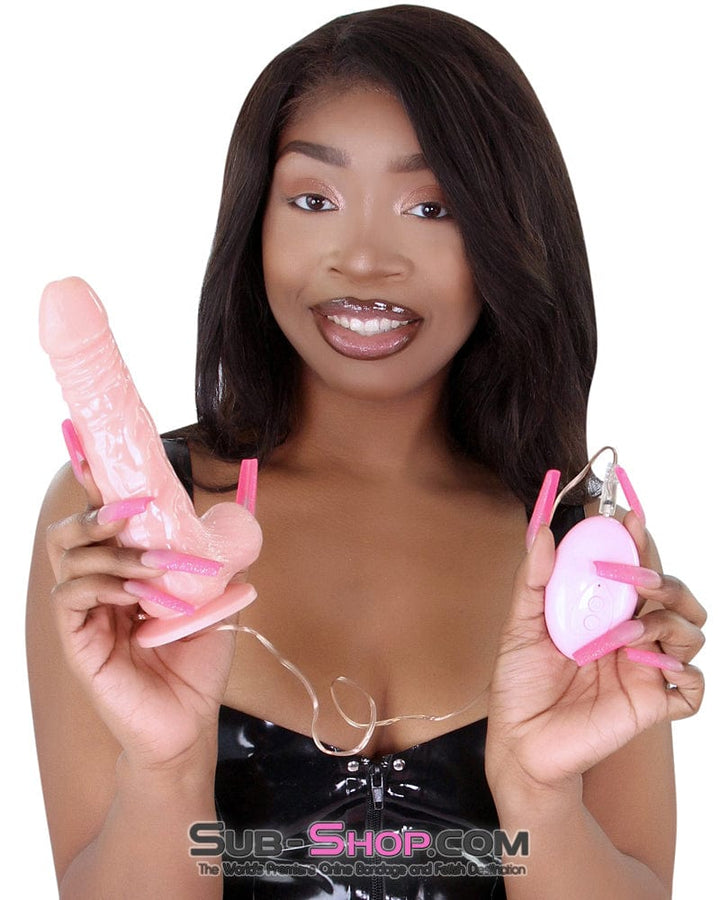 3462M      Rechargeable 6.5" Rotating and Vibrating Realistic Dong - LAST CHANCE - Final Closeout! MEGA Deal   , Sub-Shop.com Bondage and Fetish Superstore