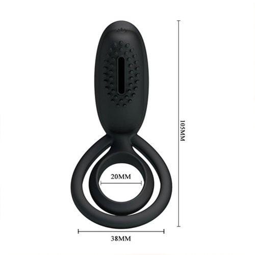 3468M      Cock and Balls Double Ring with Clit Stimulator - LAST CHANCE - Final Closeout! MEGA Deal   , Sub-Shop.com Bondage and Fetish Superstore