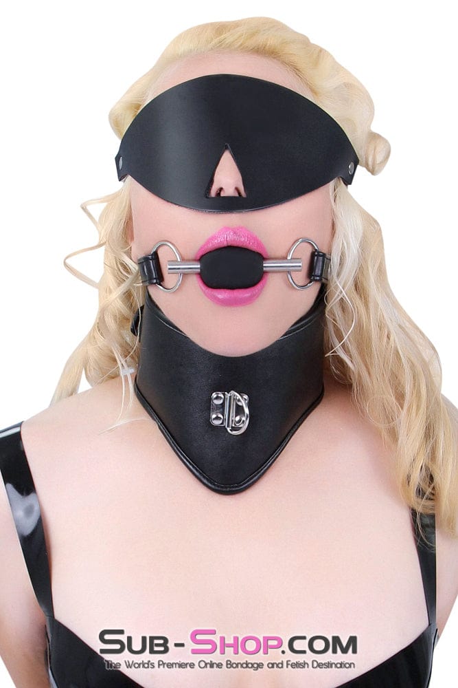3407A      Cover Up Leather Blindfold Blindfold   , Sub-Shop.com Bondage and Fetish Superstore