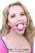 3480LT-SIS      Beginner’s Riveted Rubber Ballgag, Sissy Princess Pink Ball Sissy   , Sub-Shop.com Bondage and Fetish Superstore