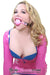 3480LT-SIS      Beginner’s Riveted Rubber Ballgag, Sissy Princess Pink Ball Sissy   , Sub-Shop.com Bondage and Fetish Superstore