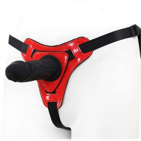 3486M      Big Red Devil Strap-on Harness with Detachable Penis Strap On   , Sub-Shop.com Bondage and Fetish Superstore