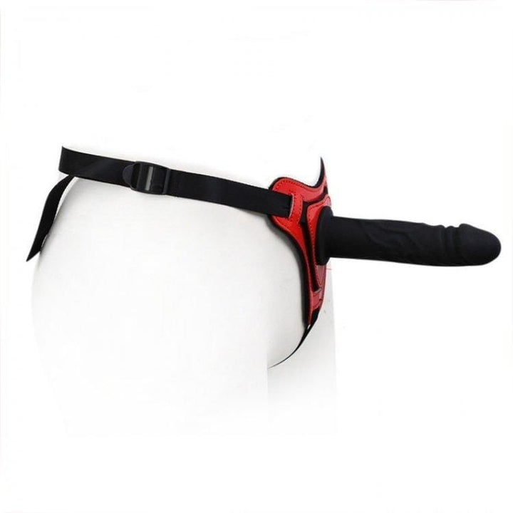 3486M-SIS      Pretty Sissy Mistress Sissy Slave Big Red Devil Pegging Strap-on Harness with Detachable Penis Sissy   , Sub-Shop.com Bondage and Fetish Superstore
