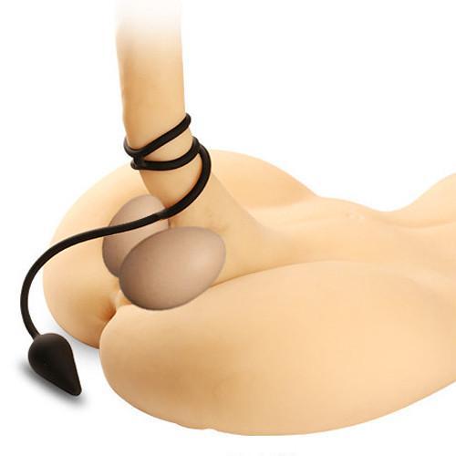 3488M      Devil's Tail Triple Cock Rings and Butt Plug - LAST CHANCE - Final Closeout! Black Friday Blowout   , Sub-Shop.com Bondage and Fetish Superstore