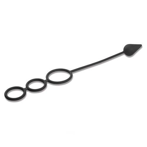 3488M      Devil's Tail Triple Cock Rings and Butt Plug - LAST CHANCE - Final Closeout! Black Friday Blowout   , Sub-Shop.com Bondage and Fetish Superstore