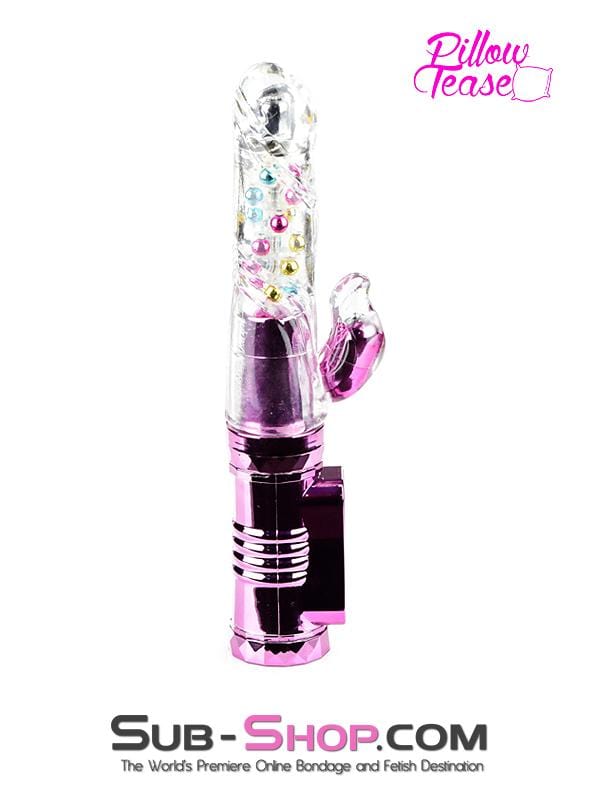 3498M      Thrusting Multispeed Vibrator with Spinning Beads and Clitoral Stimulator Vibrators   , Sub-Shop.com Bondage and Fetish Superstore