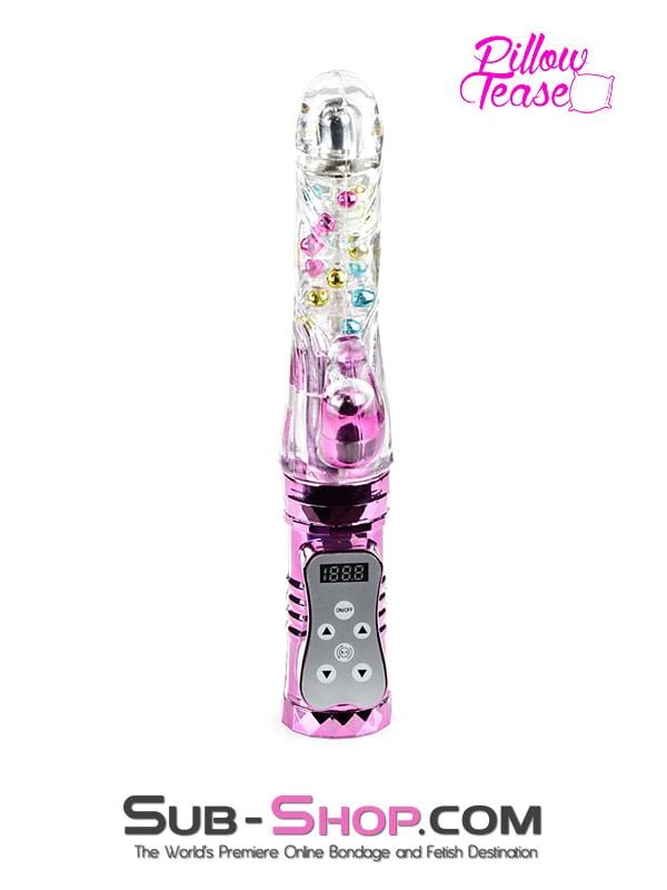 3498M      Thrusting Multispeed Vibrator with Spinning Beads and Clitoral Stimulator Vibrators   , Sub-Shop.com Bondage and Fetish Superstore