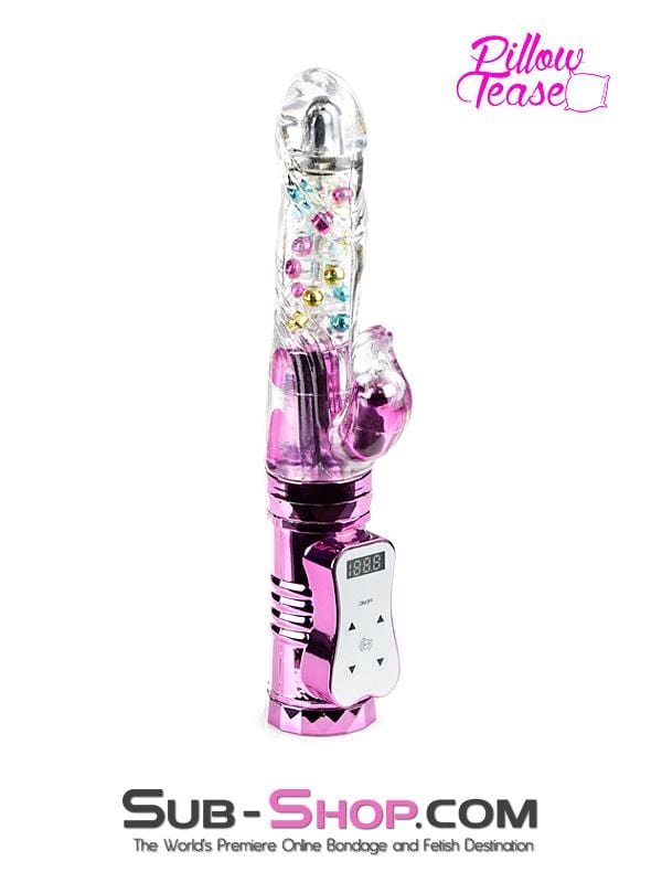 3498M      Thrusting Multispeed Vibrator with Spinning Beads and Clitoral Stimulator Vibrators   , Sub-Shop.com Bondage and Fetish Superstore