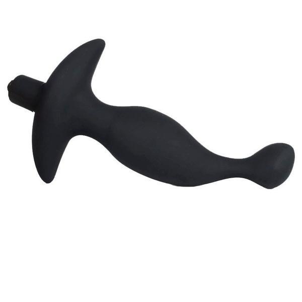 3501M      Prostate Tapper Black Silicone Vibrating P-Spot Massager Prostate Stimulator   , Sub-Shop.com Bondage and Fetish Superstore