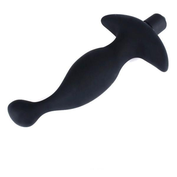 3501M      Prostate Tapper Black Silicone Vibrating P-Spot Massager Prostate Stimulator   , Sub-Shop.com Bondage and Fetish Superstore