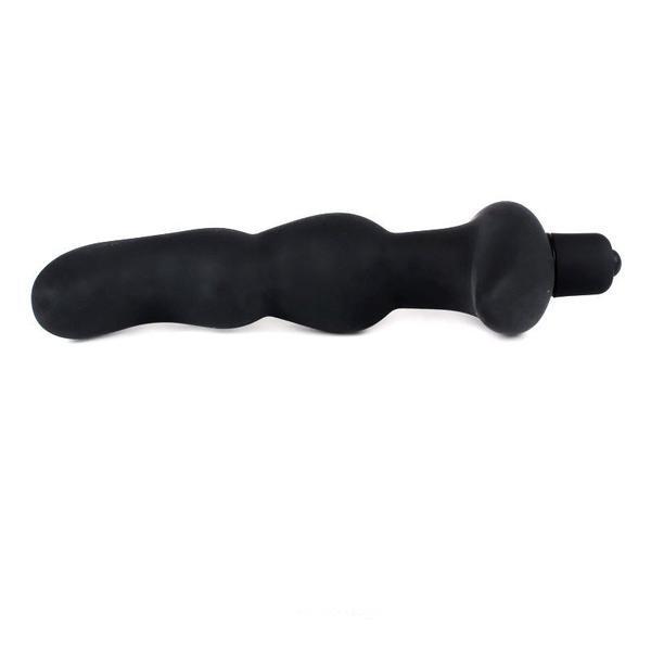3501M      Prostate Tapper Black Silicone Vibrating P-Spot Massager Prostate Stimulator   , Sub-Shop.com Bondage and Fetish Superstore