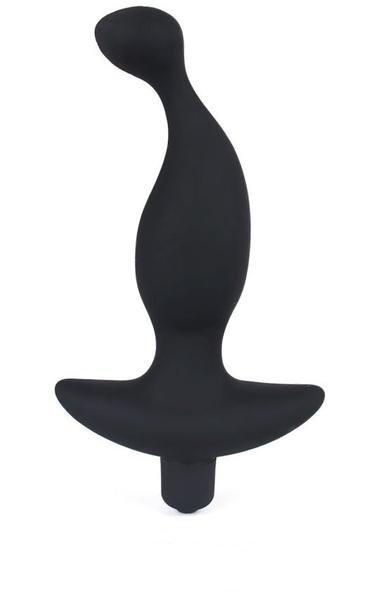 3501M      Prostate Tapper Black Silicone Vibrating P-Spot Massager Prostate Stimulator   , Sub-Shop.com Bondage and Fetish Superstore