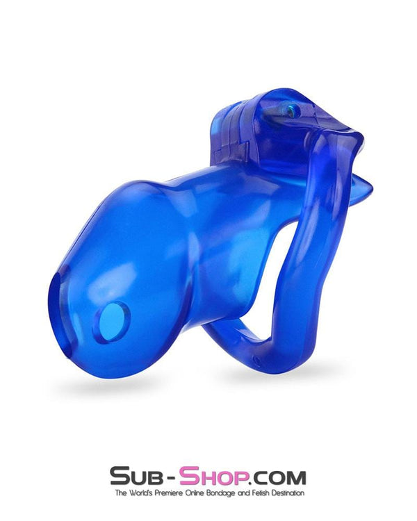 3510AE      Blue Blazes Chastity Tease High Security Locking Cock Cage Sensation Device Chastity   , Sub-Shop.com Bondage and Fetish Superstore