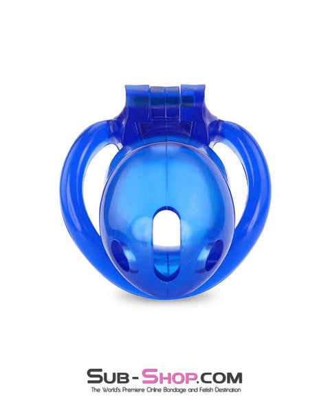 3510AE      Blue Blazes Chastity Tease High Security Locking Cock Cage Sensation Device Chastity   , Sub-Shop.com Bondage and Fetish Superstore