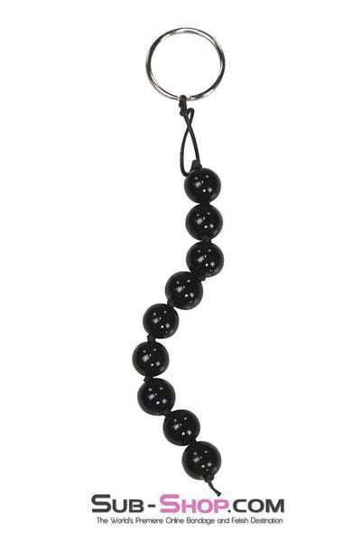 0351DL      Mini Black Anal Beads - SPECIAL OFFER! CHECKOUT SPECIAL OFFER   , Sub-Shop.com Bondage and Fetish Superstore