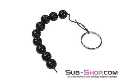 0351DL      Mini Black Anal Beads - SPECIAL OFFER! CHECKOUT SPECIAL OFFER   , Sub-Shop.com Bondage and Fetish Superstore