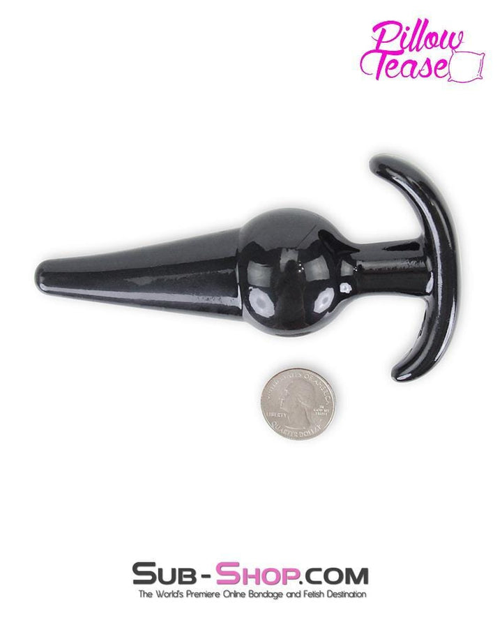 0357E      Black Large Balled Anal Plug - LAST CHANCE - Final Closeout! MEGA Deal   , Sub-Shop.com Bondage and Fetish Superstore