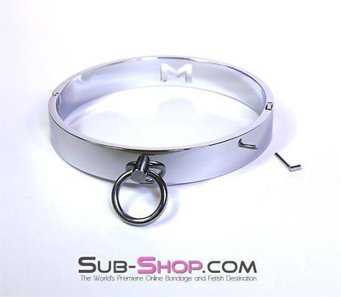 3638BD      Forever My Love, Steel Ownership Collar Collar   , Sub-Shop.com Bondage and Fetish Superstore