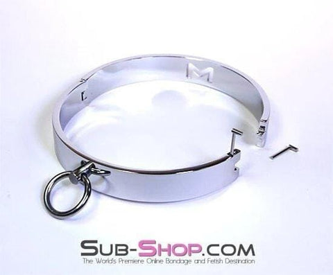 3638BD      Forever My Love, Steel Ownership Collar Collar   , Sub-Shop.com Bondage and Fetish Superstore