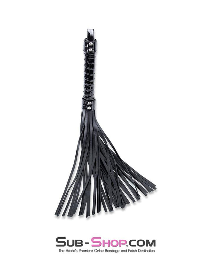 3651MQ      Black Vegan Patent Handle 17" Heavy Bondage Whip - LAST CHANCE - Final Closeout! MEGA Deal   , Sub-Shop.com Bondage and Fetish Superstore