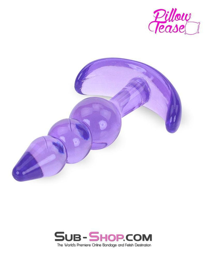 3704M      Purple Passion Graduated Jelly Butt Plug - LAST CHANCE - Final Closeout! MEGA Deal   , Sub-Shop.com Bondage and Fetish Superstore