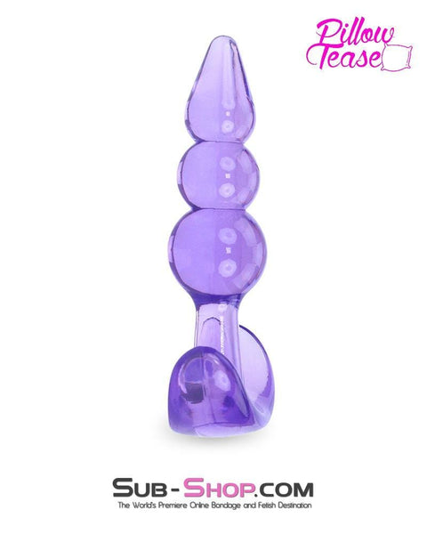3704M      Purple Passion Graduated Jelly Butt Plug - LAST CHANCE - Final Closeout! MEGA Deal   , Sub-Shop.com Bondage and Fetish Superstore