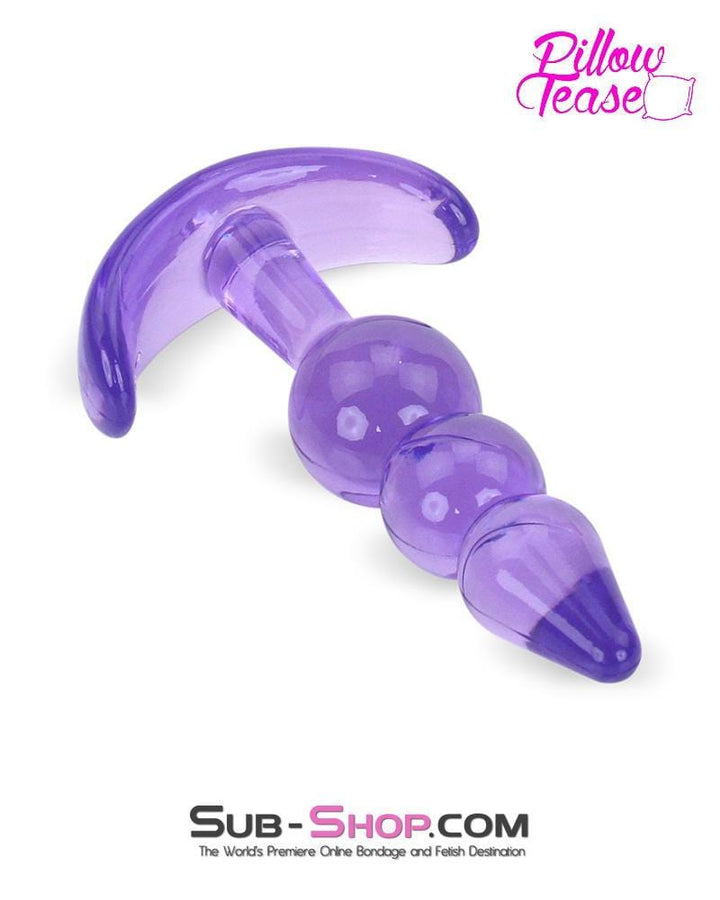 3704M      Purple Passion Graduated Jelly Butt Plug - LAST CHANCE - Final Closeout! MEGA Deal   , Sub-Shop.com Bondage and Fetish Superstore