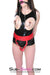 3707DL      Lustful Red Multiple Forced Fantasy Orgasms Vibrator Harness Bondage Belt - MEGA Deal MEGA Deal   , Sub-Shop.com Bondage and Fetish Superstore