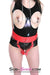 3707DL      Lustful Red Multiple Forced Fantasy Orgasms Vibrator Harness Bondage Belt - MEGA Deal MEGA Deal   , Sub-Shop.com Bondage and Fetish Superstore