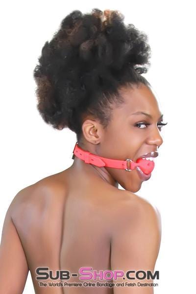 3721RS      Medium Red Locking Silicone Breather Ball Gag - LAST CHANCE - Final Closeout! MEGA Deal   , Sub-Shop.com Bondage and Fetish Superstore