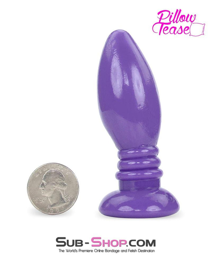0372E      Purple Jelly Ribbed Rocket Anal Plug - LAST CHANCE - Final Closeout! MEGA Deal   , Sub-Shop.com Bondage and Fetish Superstore