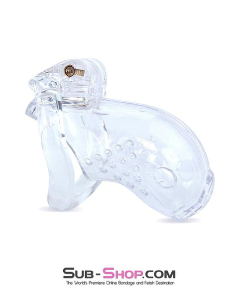 3731M      Just the Tip Clear Cock Tease High Security Chastity Cock Lock Chastity   , Sub-Shop.com Bondage and Fetish Superstore