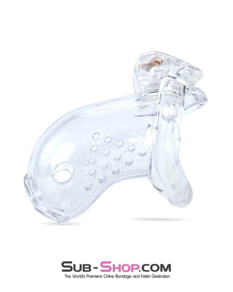 3731M      Just the Tip Clear Cock Tease High Security Chastity Cock Lock Chastity   , Sub-Shop.com Bondage and Fetish Superstore