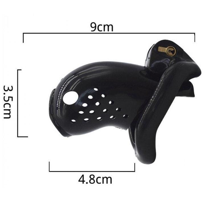 3732M      Just the Tip Black Cock Tease High Security Chastity Cock Lock - MEGA Deal MEGA Deal   , Sub-Shop.com Bondage and Fetish Superstore