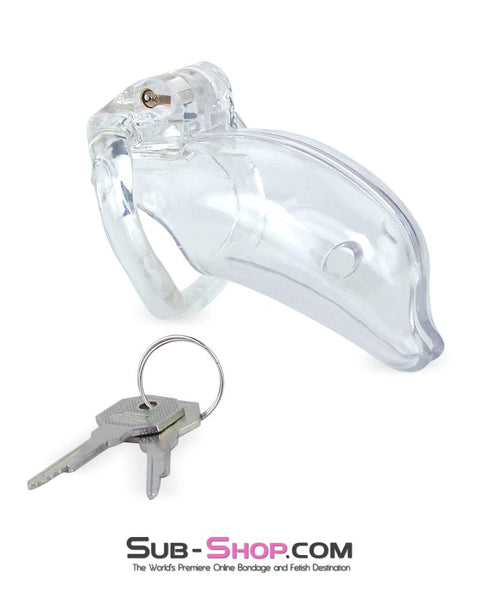 3734M      Bottled Up Clear High Security Male Chastity Device - LAST CHANCE - Final Closeout! MEGA Deal   , Sub-Shop.com Bondage and Fetish Superstore