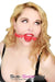 3746RS      Small Red Silicone Locking Breather Ball Gag Gags   , Sub-Shop.com Bondage and Fetish Superstore
