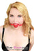 3746RS      Small Red Silicone Locking Breather Ball Gag Gags   , Sub-Shop.com Bondage and Fetish Superstore